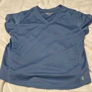 Blue  V-Neck Shirt